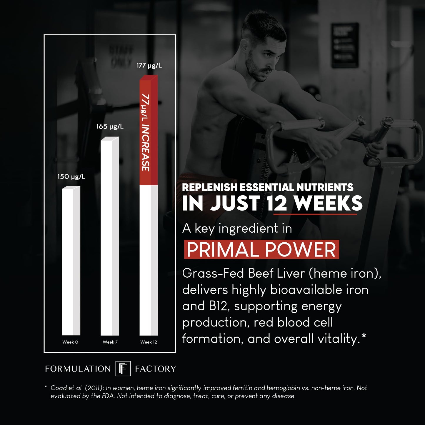 Formulation Factory Primal Power 10-in-1 Grass-Fed Organ Supplement with Beef Liver, Heart, Marrow, Testicle, Kidney, Supports Vitality, Hormones, Energy, Immunity (4 Month Supply, 240 Capsules) Formulation Factory buy supplements Au
