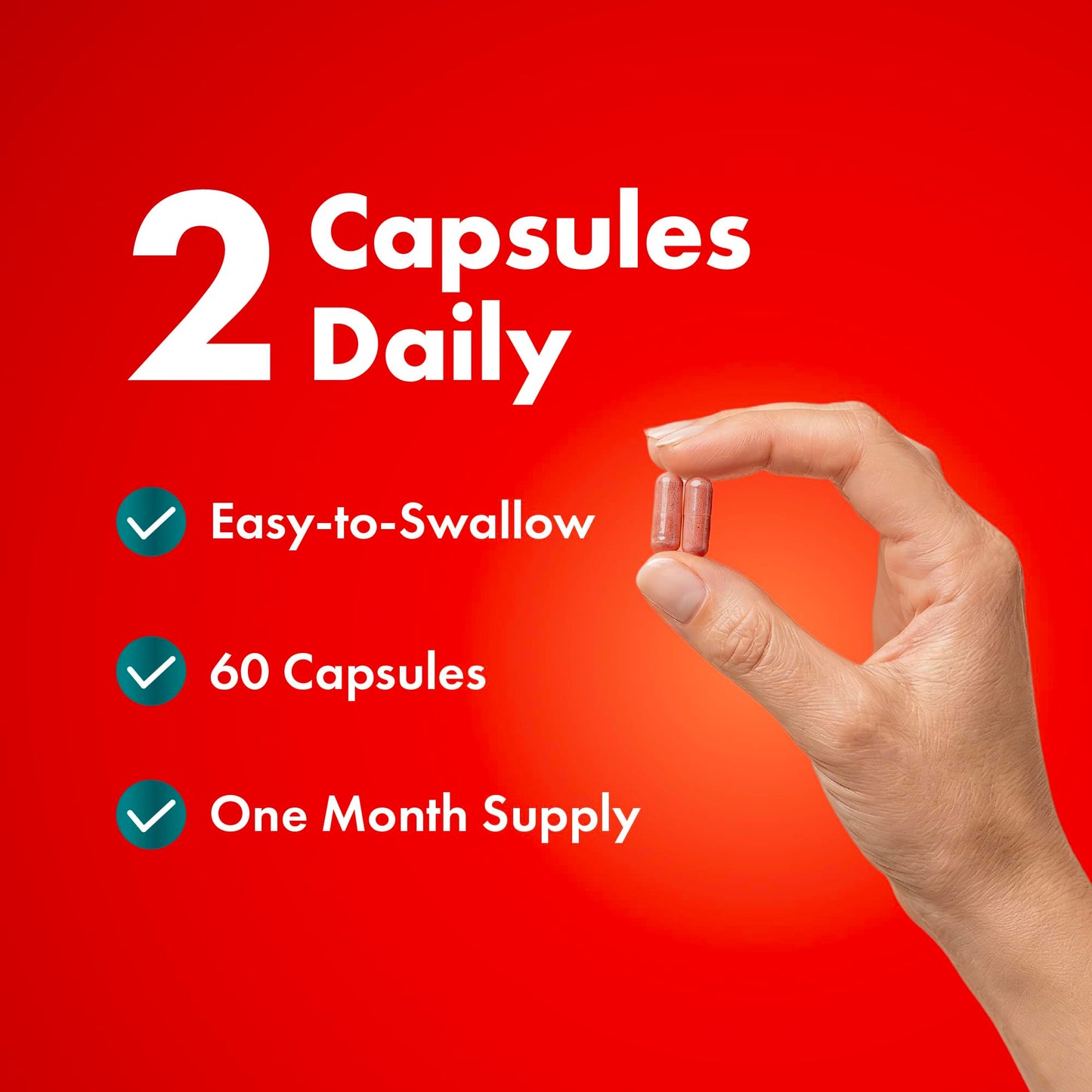 Red Yeast Rice with CoQ10 Supplement | Healthy Cholesterol Levels & Heart Health Support | Extra Strength Red Yeast Rice 1200 MG (600 MG Per Capsule) with Monakolin K