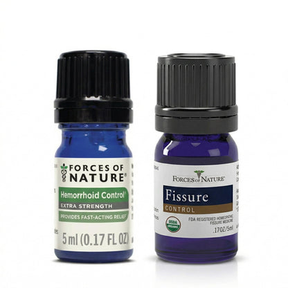 Forces of Nature Hemorrhoid Control Extra Strength (5ml) + Organic Fissure Care (5ml) | Virtual Bundle Forces of NatureBuy Supplements Australia