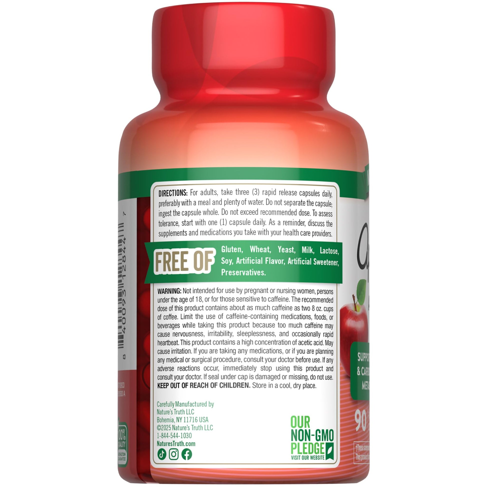 Nature's Truth Apple Cider Vinegar Pills | 90 Capsules | Non-GMO & Gluten Free Supplement Nature's Truth buy supplements Au
