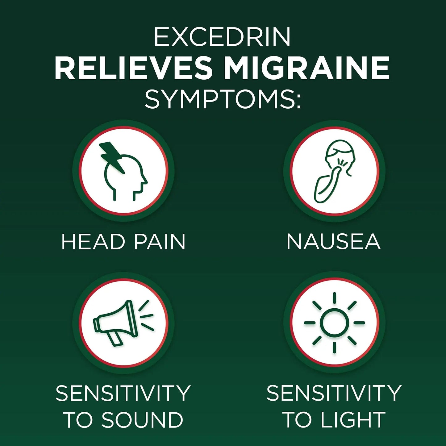 Excedrin Migraine Relief Caplets for Migraine Symptoms, Acetaminophen 250mg, Aspirin 250mg, Caffeine 65mg, Pain Reliever, 24 Count ExcedrinBuy Supplements Australia
