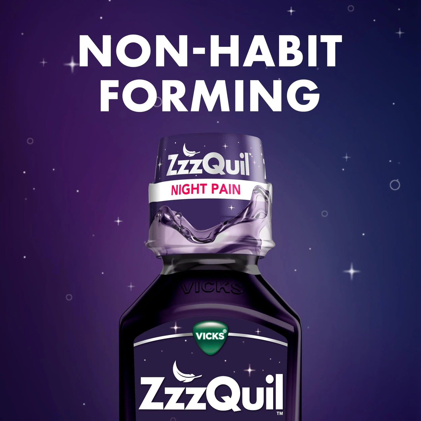 ZzzQuil Liquid, Max Strength Pain Reliever, Nighttime Sleep Aid Liquid, Acetaminophen 1000mg, Diphenhydramine 50mg HCI, Non-Habit Forming, Midnight Berry Flavored, 2 Pack, 24 FL OZ ZzzQuilBuy Supplements Australia