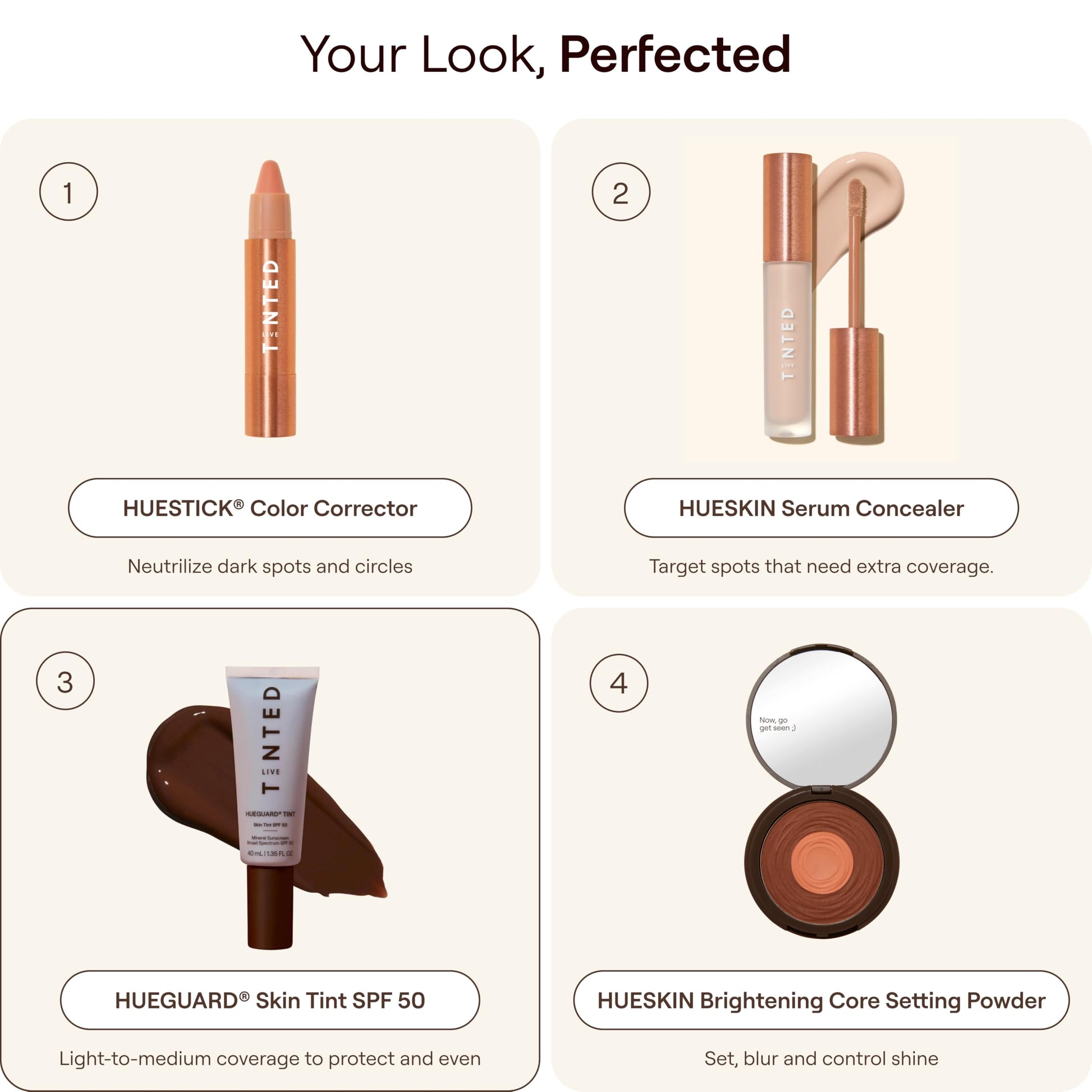 Live Tinted Hueguard Skin Tint SPF 50 - Tinted Mineral Sunscreen with Light-Medium Buildable Coverage With a Hydrating and Radiant Finish - Water and Sweat Resistant, 1.35 fl oz - Shade 10 Live TintedBuy Supplements Australia