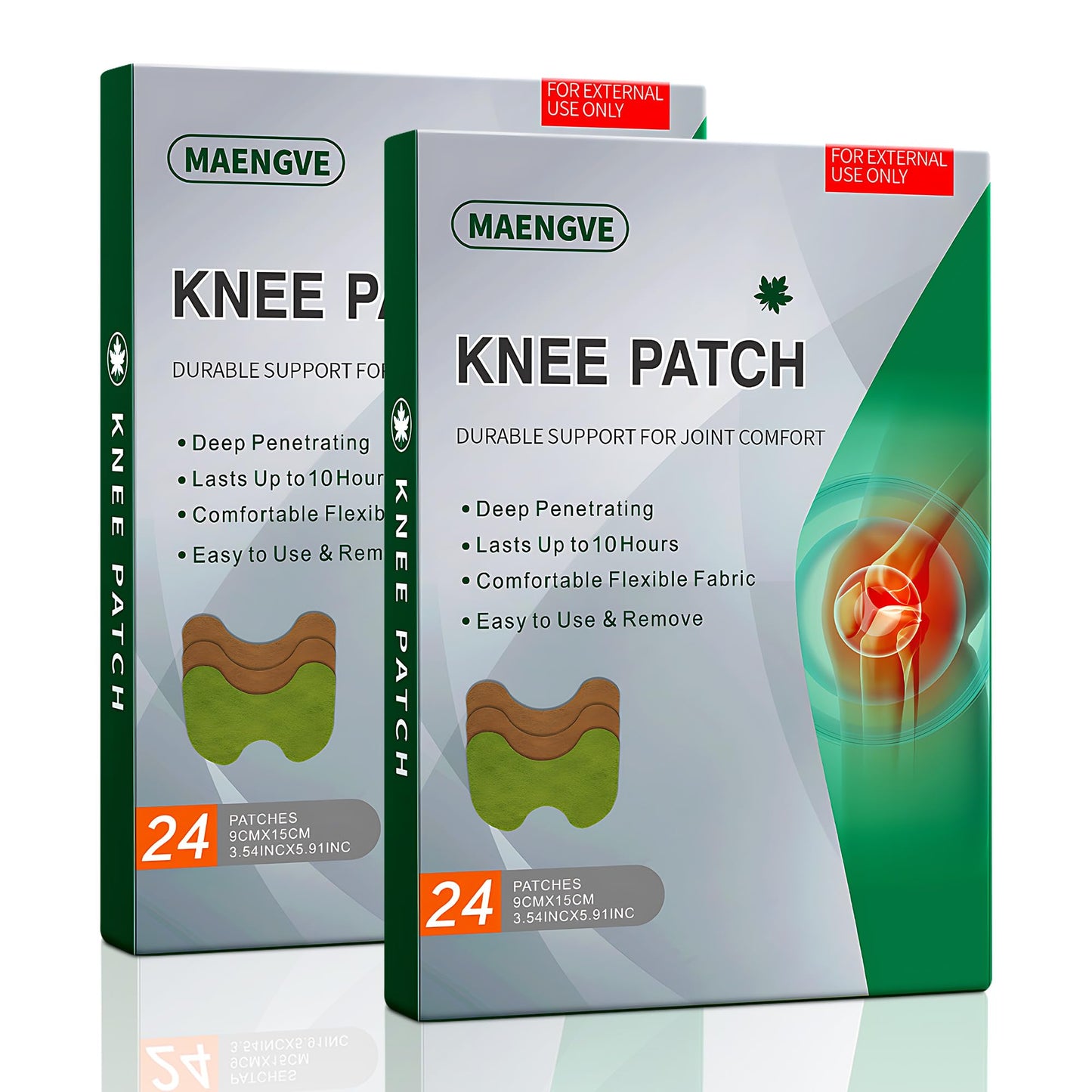 Maengve Herbal Knee Patch – 48 Pcs Self-Heating Pads for Joint Ease & Muscle Relaxation – 12-Hour Heat Pad for Knee Relief, Pain Support & Comfort MaengveBuy Supplements Australia