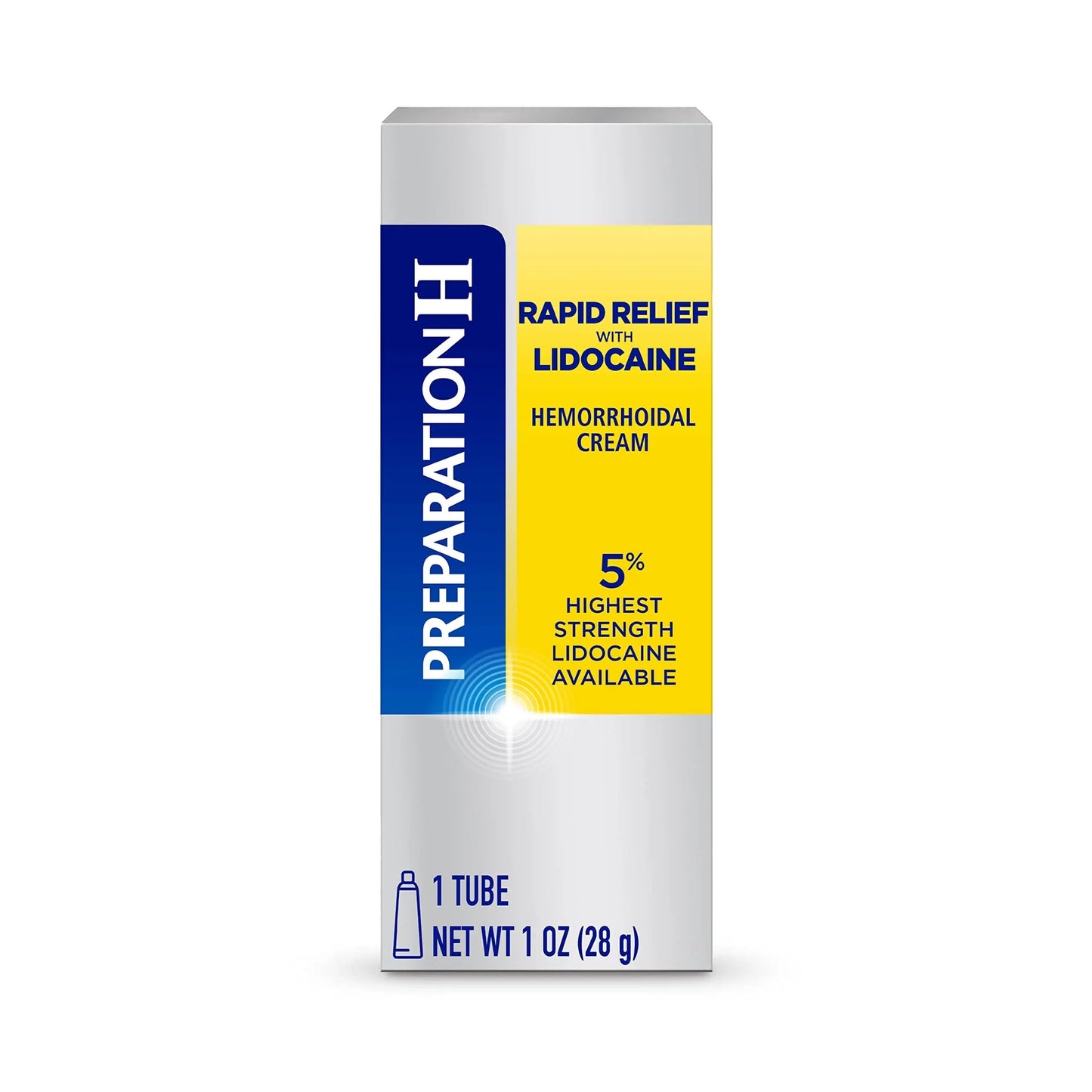 Preparation H Rapid Relief Hemorrhoid Cream with Lidocaine, Numbing Relief for Swelling, Pain, Burning and Itching - 1 Oz Tube Preparation HBuy Supplements Australia