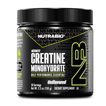 NutraBio Pure Micronized Creatine Monohydrate Powder Supplement, Unflavored, (150 g) - Supports Bulk Muscle Energy, Recovery, and Strength - HPLC Tested Creatine Powder Supplement for Men and Women