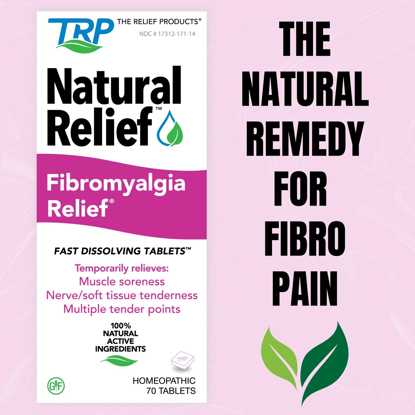 The Relief Products Natural Fibromyalgia Temporary Relief of Muscle Soreness Discomfot Tenderness Difficulty Moving & Joint Pain - 70ct TRP THE RELIEF PRODUCTSBuy Supplements Australia