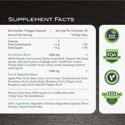 KaraMD Pure Nature Greens Whole Food Supplement & Revive Reds Polyphenol Energy Booster | Antioxidants, Shilajit & Enzymes | Vegan Friendly, Gluten Free, Non-GMO (30 Servings) KaraMD buy supplements Au