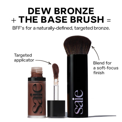 Saie Dew Bronze - Hydrating Liquid Bronzer Stick For a Sun Kissed Glow - Liquid Contour Stick Infused with Nourishing Skin Care Ingredients - Sculpted Face Makeup Essential - Sand (0.4 oz) SaieBuy Supplements Australia