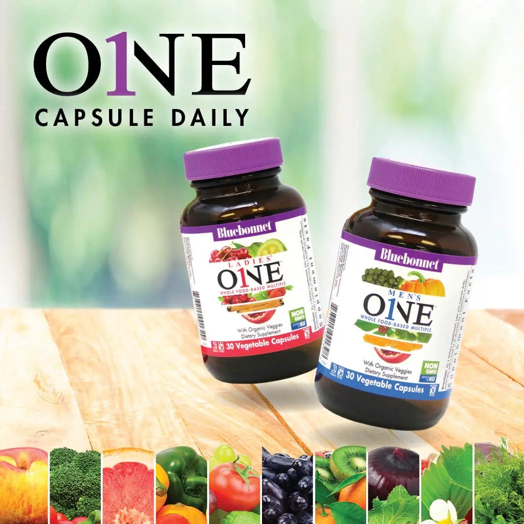 Bluebonnet Nutrition One for Men Whole Food-Based Multiple, Daily Nutrition*, Non-GMO, Vegetarian Friendly, Kosher BlueBonnet