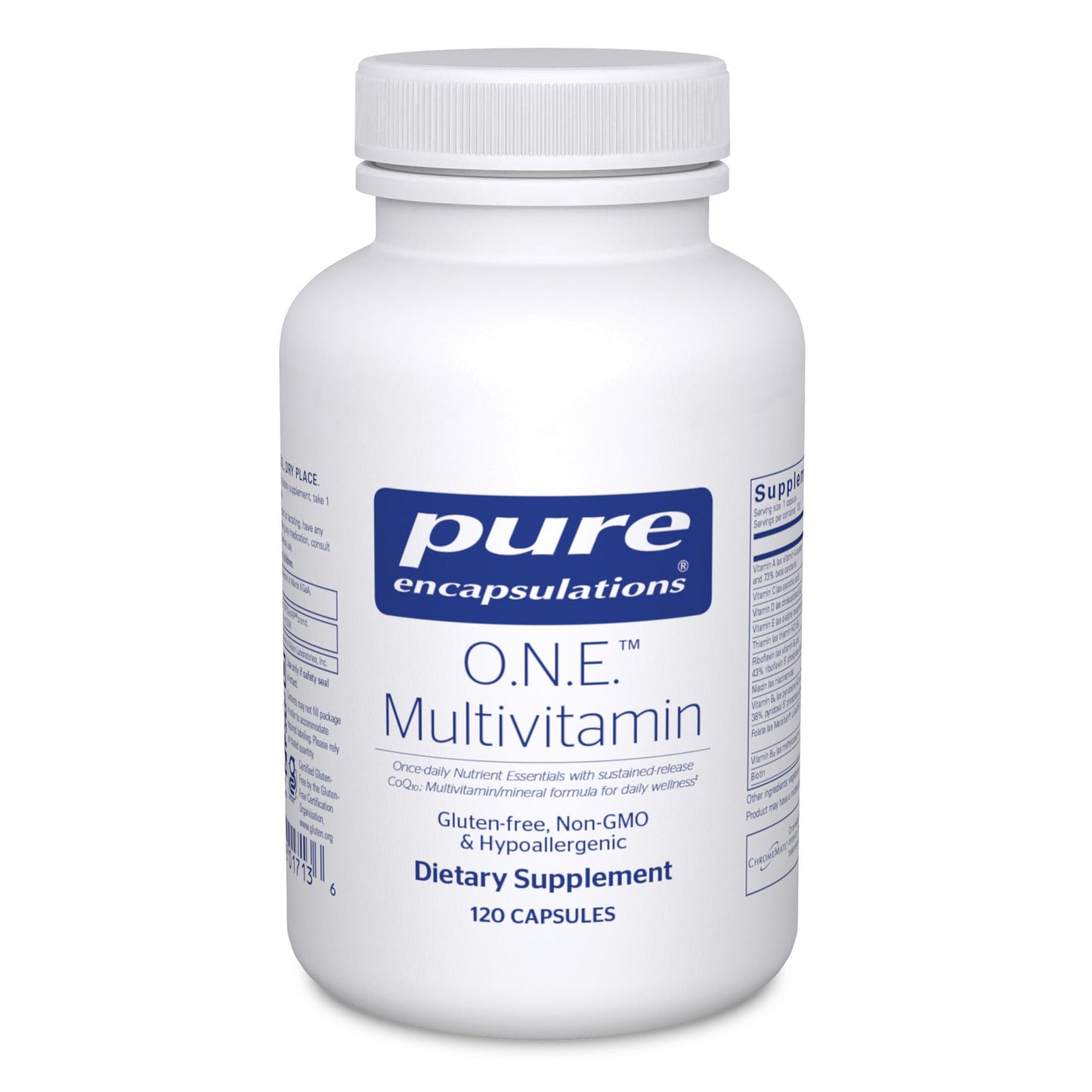 Pure Encapsulations O.N.E. Multivitamin - Once Daily Multivitamin with Antioxidant Complex Metafolin, CoQ10, and Lutein to Support Vision, Cognitive Function, and Cellular Health* - 120 Capsules Pure EncapsulationsBuy Supplements Australia