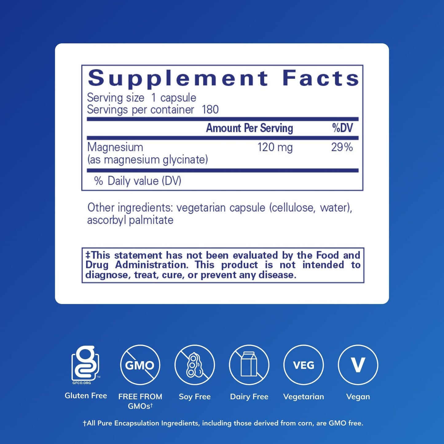 Pure Encapsulations Magnesium (Glycinate) - Supplement to Support Stress Relief, Sleep, Heart Health, Nerves, Muscles, and Metabolism* - with Magnesium Glycinate - 180 Capsules Pure Encapsulations buy supplements Au