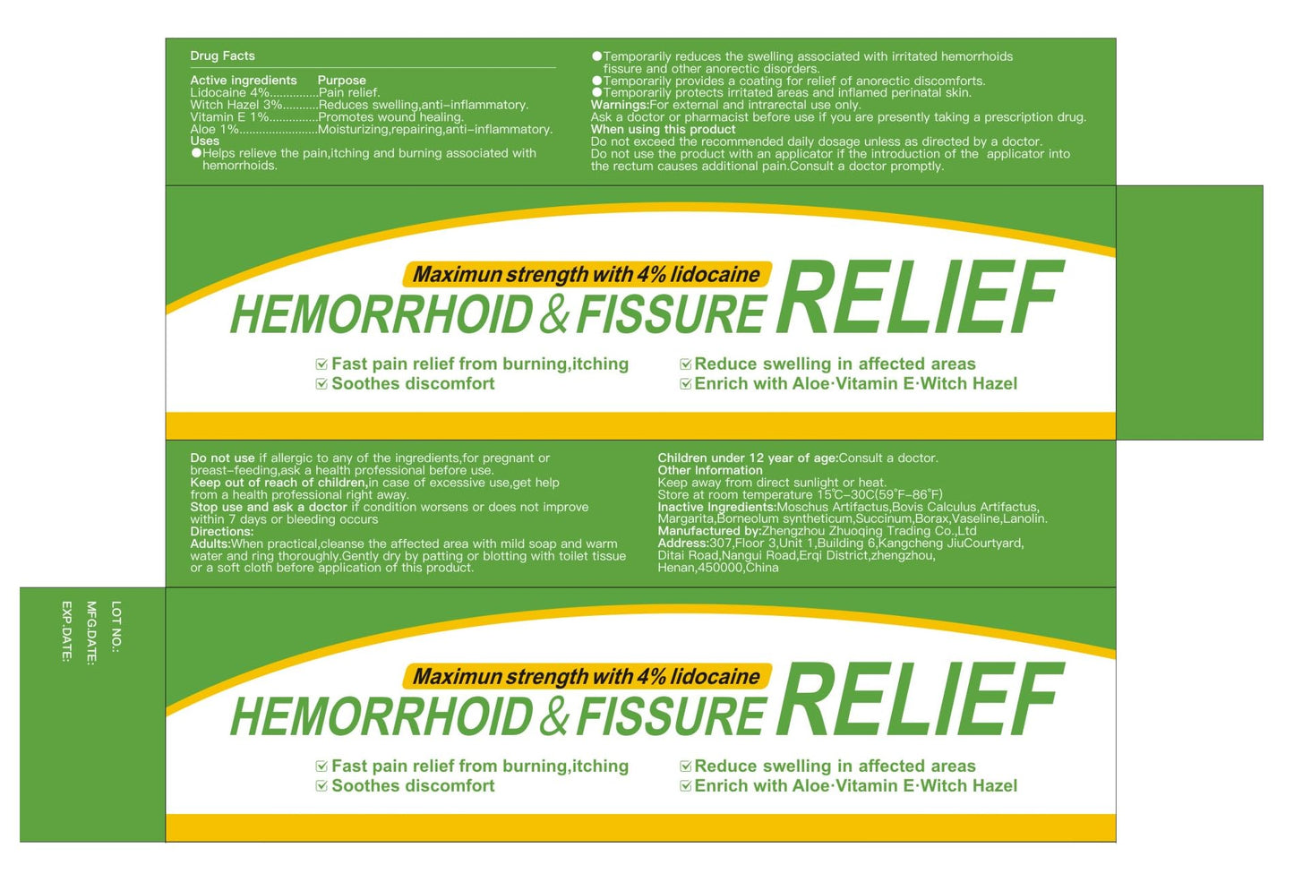 CainNeks Hemorrhoid & Fissure Relief Ointment 20g– 4% Lidocaine Maximum Strength Hemorrhoid Cream, Fast Itching Burning Swelling Relief, Herbs Fast Acting Ingredients. 0.7 oz. CainNeksBuy Supplements Australia