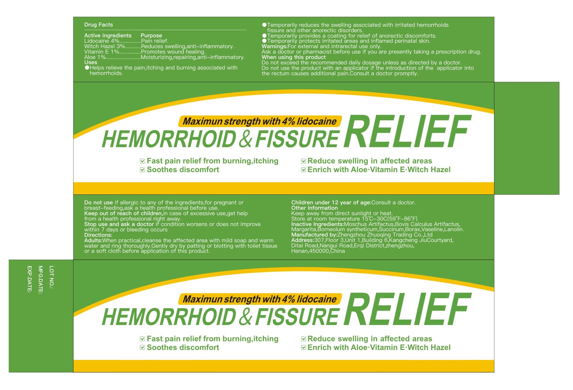 CainNeks Hemorrhoid & Fissure Relief Ointment 20g– 4% Lidocaine Maximum Strength Hemorrhoid Cream, Fast Itching Burning Swelling Relief, Herbs Fast Acting Ingredients. 0.7 oz. CainNeksBuy Supplements Australia