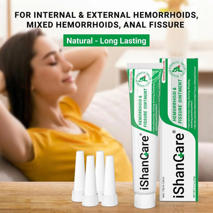 ishancare Hemorrhoid Cream, Hemorrhoid & Fissure Treatment Ointment Extra Strength, Relief Anal Pain, Itching, Bleeding, Swelling, Discomfort, Natural Herbs Fast Acting Ingredients, Contains Vitamin E ishancareBuy Supplements Australia