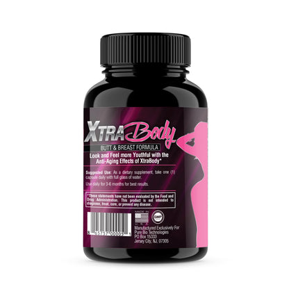 XtraBody Butt Enhancement and Breast Enlargement Supplement - Estrogen Enhancer - Increases Butt & Breast Size, Reduces Menstrual Symptoms & Provides an Extra Boost of Energy (1 Bottle=30 Capsules) Xtra BodyBuy Supplements Australia
