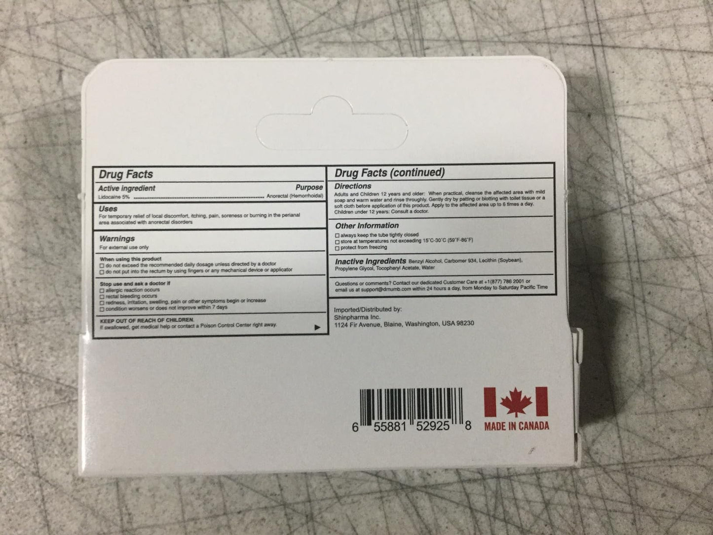 Dr. Numb 5% Lidocaine Numbing Cream, Nonprescription Maximum Strength Topical Anesthetic Cream - Temporary Relief of Pain, Itch, Discomfort for Hemorrhoid and Anorectal Uses - 10g Pack of 1 Dr. NumbBuy Supplements Australia