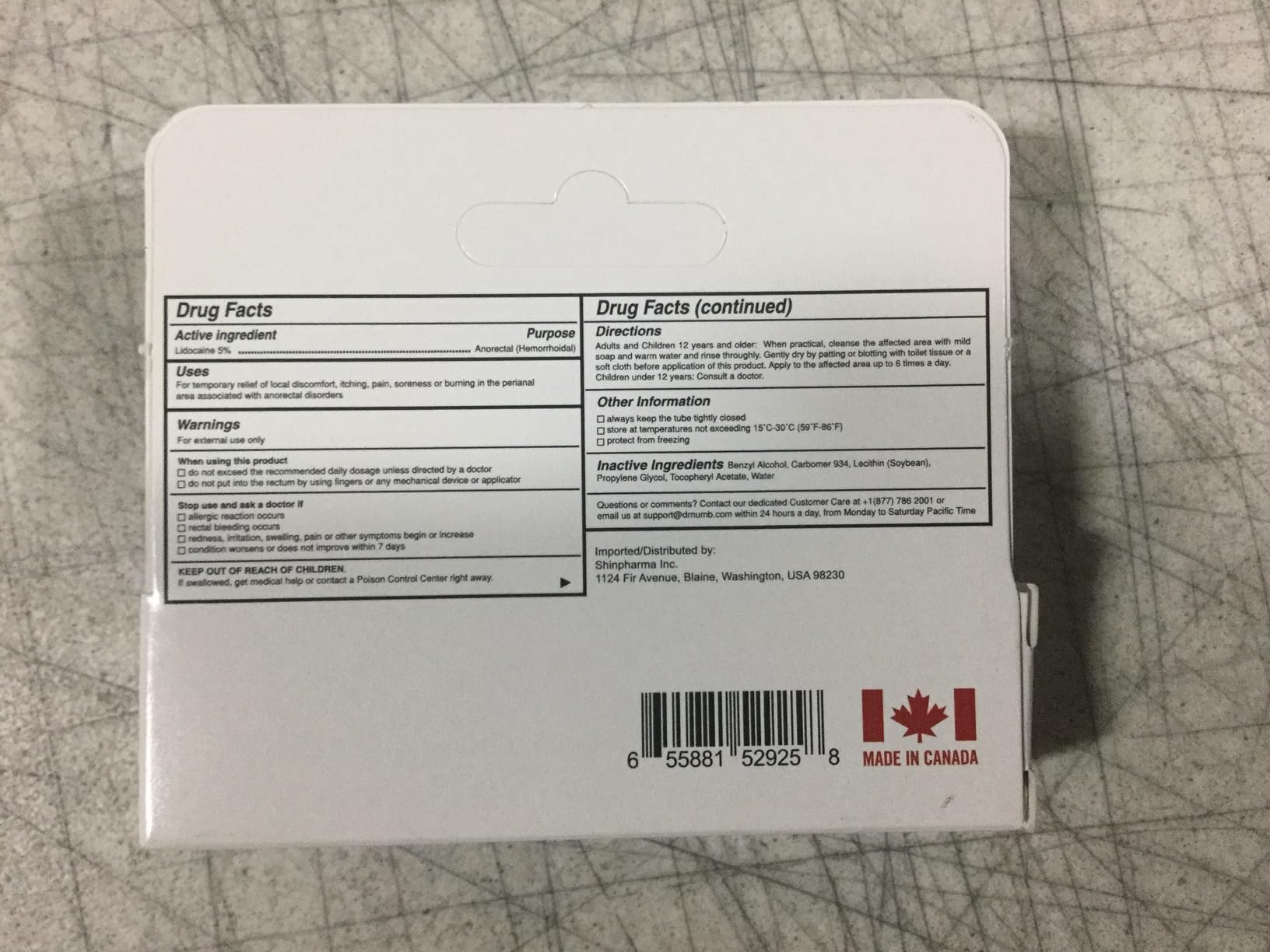 Dr. Numb 5% Lidocaine Numbing Cream, Nonprescription Maximum Strength Topical Anesthetic Cream - Temporary Relief of Pain, Itch, Discomfort for Hemorrhoid and Anorectal Uses - 10g Pack of 1 Dr. NumbBuy Supplements Australia