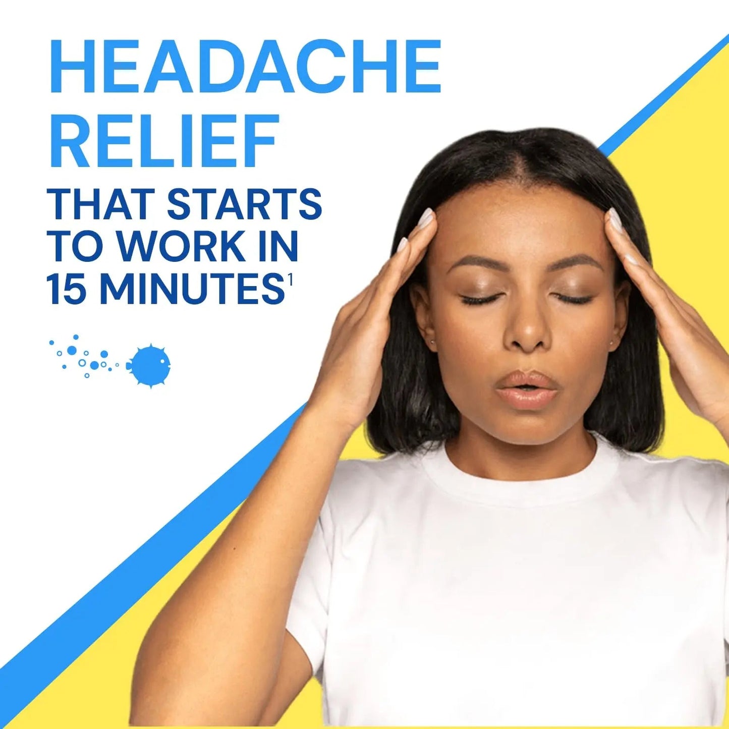 Blowfish for Headaches | Maximum Strength Effervescent Pain Relief Tablets – Treats Headaches Fast, 2X Faster Than Pills – Lemon Flavor (2 Pack) BlowfishBuy Supplements Australia