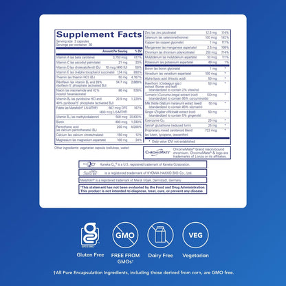 Pure Encapsulations UltraNutrient - Minerals & Multivitamins - Supports Liver & Heart Health* - Supplement for Antioxidants - with Vitamin C, CoQ10 - Non-GMO * Gluten-Free - 90 Capsules Pure Encapsulations buy supplements Au