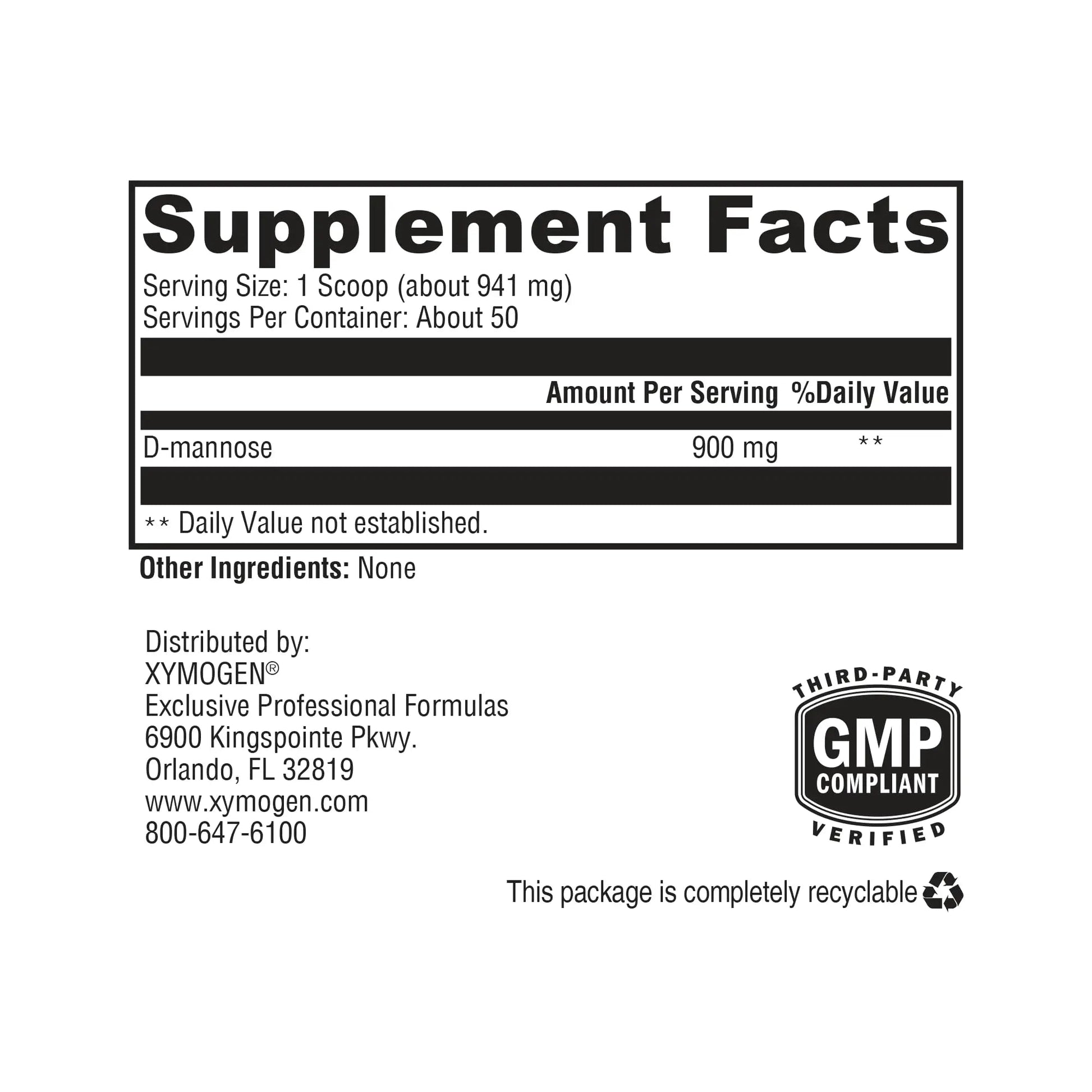 XYMOGEN UritraX - D Mannose Supplement for Urinary Tract and Bladder Health - D Mannose Powder - Health Supplements - Vegan, Gluten Free + Non GMO (1.66 oz) XYMOGENBuy Supplements Australia