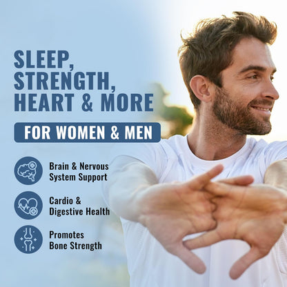 10-in-1 Magnesium Supplement 500 mg | High Absorption Magnesium Complex with Mag Glycinate, Citrate, Vitamin B6 Magnesium for Sleep, Muscle, Bone & Heart Health, Vegan & Gluten-Free, 45 Day Supply Total Nutra buy supplements Au