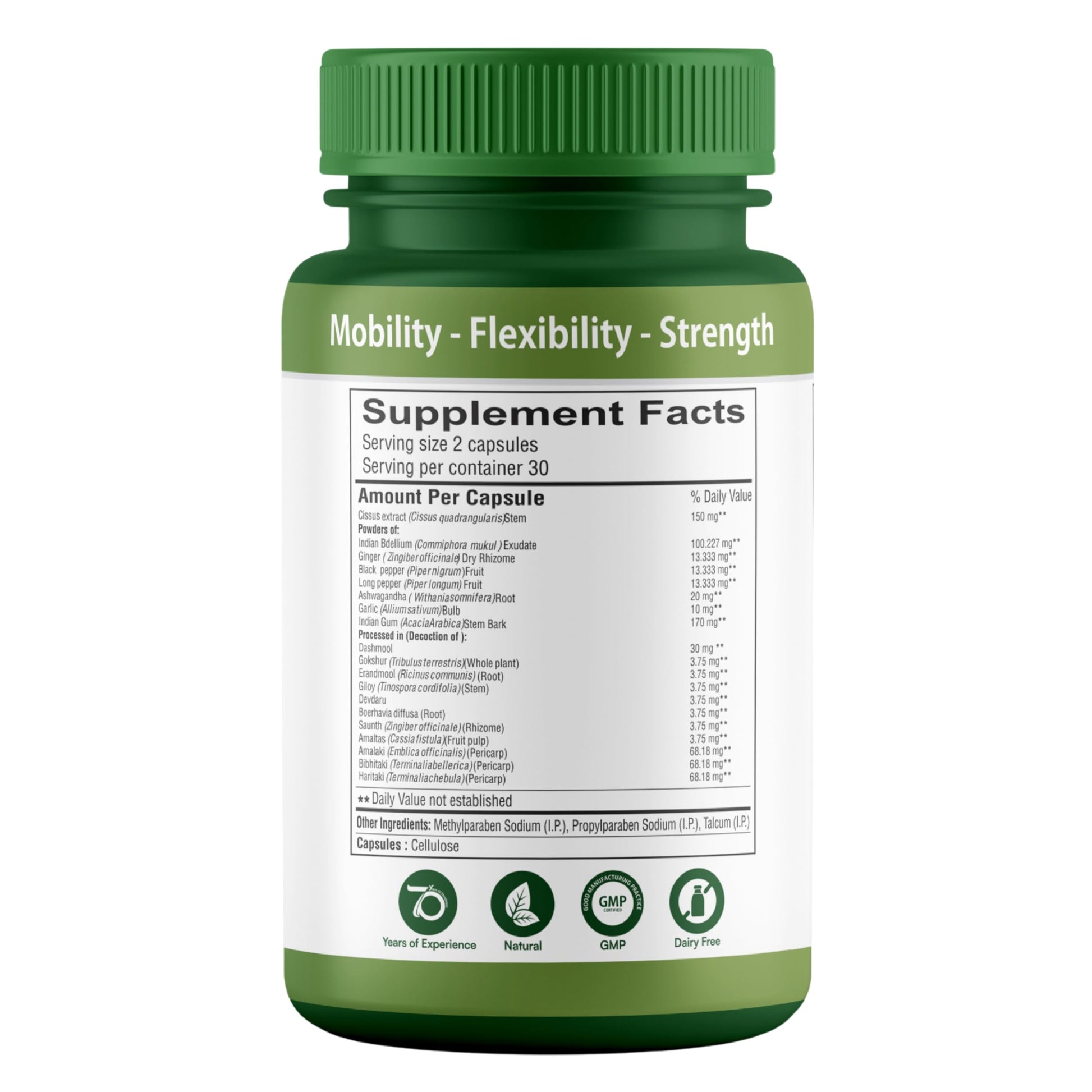 SHREE DHANWANTRI HERBALS SDH Bonartho | Bone & Joint Support Supplement | Move with Comfort & Ease | 60 Caps (1 Mon Supply) SHREE DHANWANTRI HERBALSBuy Supplements Australia