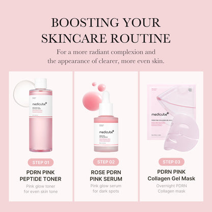 medicube PDRN Toner Rose PDRN Peptide Toner | Lightweight & Watery Type for Skin Boosting, Soothing and Calming, Uneven Skin Tone | with Rose, Peptide, Niacinamide | Korean Skincare, 8.45 fl.oz medicubeBuy Supplements Australia