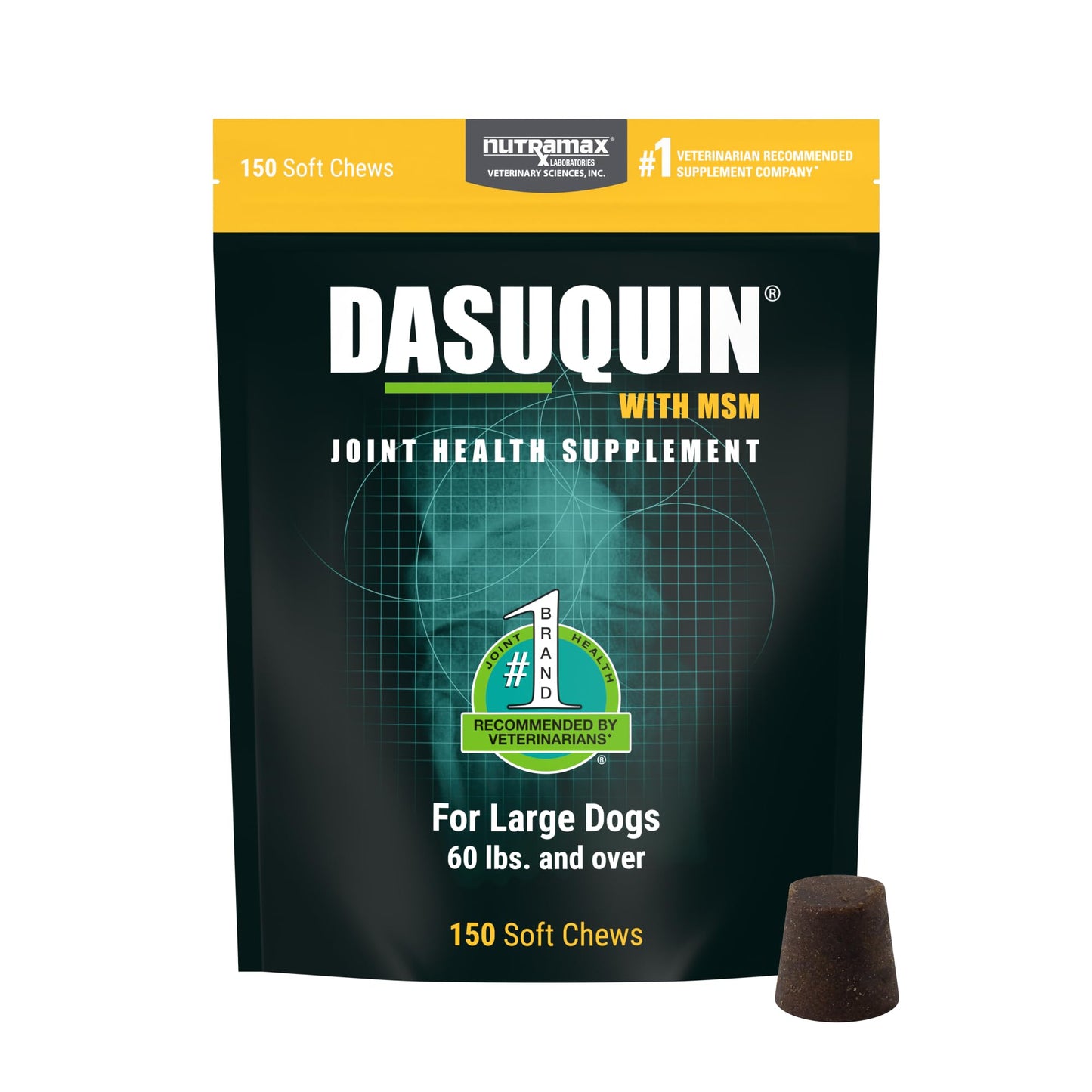 Nutramax Dasuquin for Large Dogs, Joint Health Supplement, Contains Glucosamine for Dogs, Plus Chondroitin, ASU, MSM and More, Supports Healthy Joints, Soft Chews, 150 Count Nutramax LaboratoriesBuy Supplements Australia