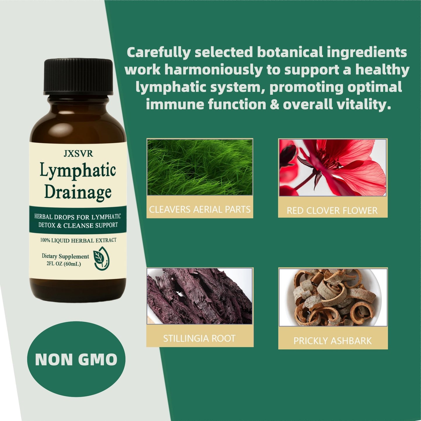 Nuflos Lymphatic Drainage Drops, Lymphatic Drainage Massager& Supplements, 2 Fl. Oz-Herbal Blend-Lymph System Support, Lymphatic Drainage, Immune System & Detox VOSETOKELA buy supplements Au