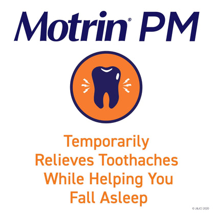 Motrin PM Pain Relief Caplets with 200 mg Ibuprofen & 38 mg Diphenhydramine Sleep Aid, Nighttime Pain Reliever for Minor Aches & Pains Helps You Fall Asleep & Stay Asleep, 20 ct MotrinBuy Supplements Australia