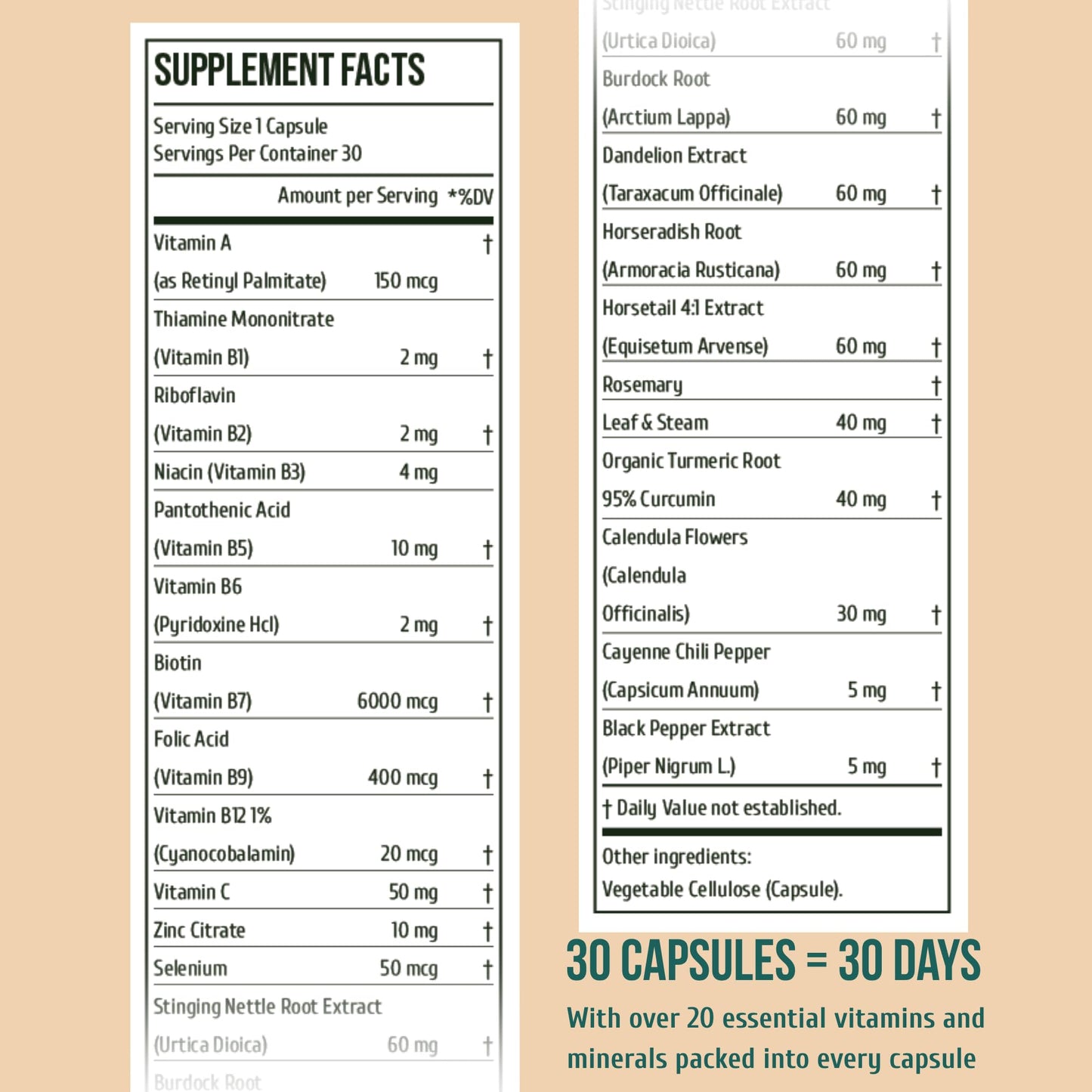 Project Anti-Aging Menopause Hair Don’t Care – Hair Growth Vitamins for Women 40+ to Support Thinning, Volume, Skin & Nails – Nutrient-Rich Supplement for Stronger, Fuller – Visible Results Project Anti-AgingBuy Supplements Australia