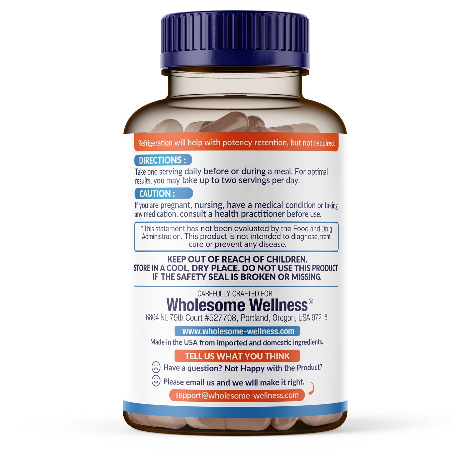 Wholesome Wellness Organic Raw Probiotics 100 Billion CFU, Dr Formulated for Women and Men, Complete Adult Supplement with Prebiotics
