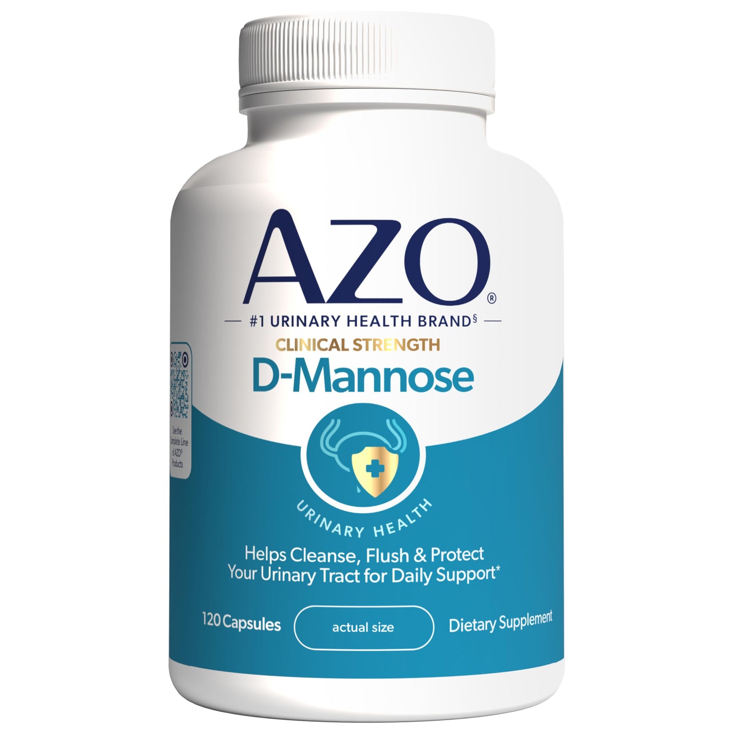 AZO D Mannose Urinary Tract Health, Cleanse, Flush & Protect The Urinary Tract, No.1 Pharmacist Recommended Brand