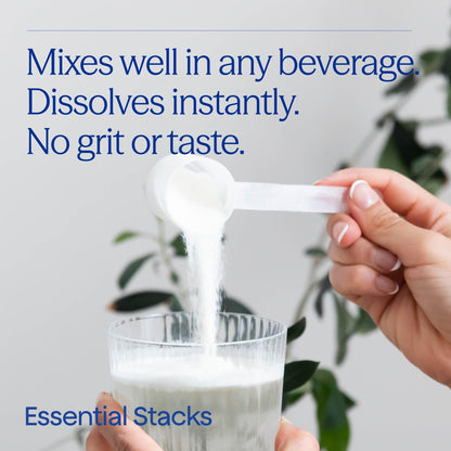 Essential Stacks Gut L-Glutamine Powder - Exclusively Made in USA - Pure L Glutamine Powder for Gut Health (100 Servings, Unflavored)