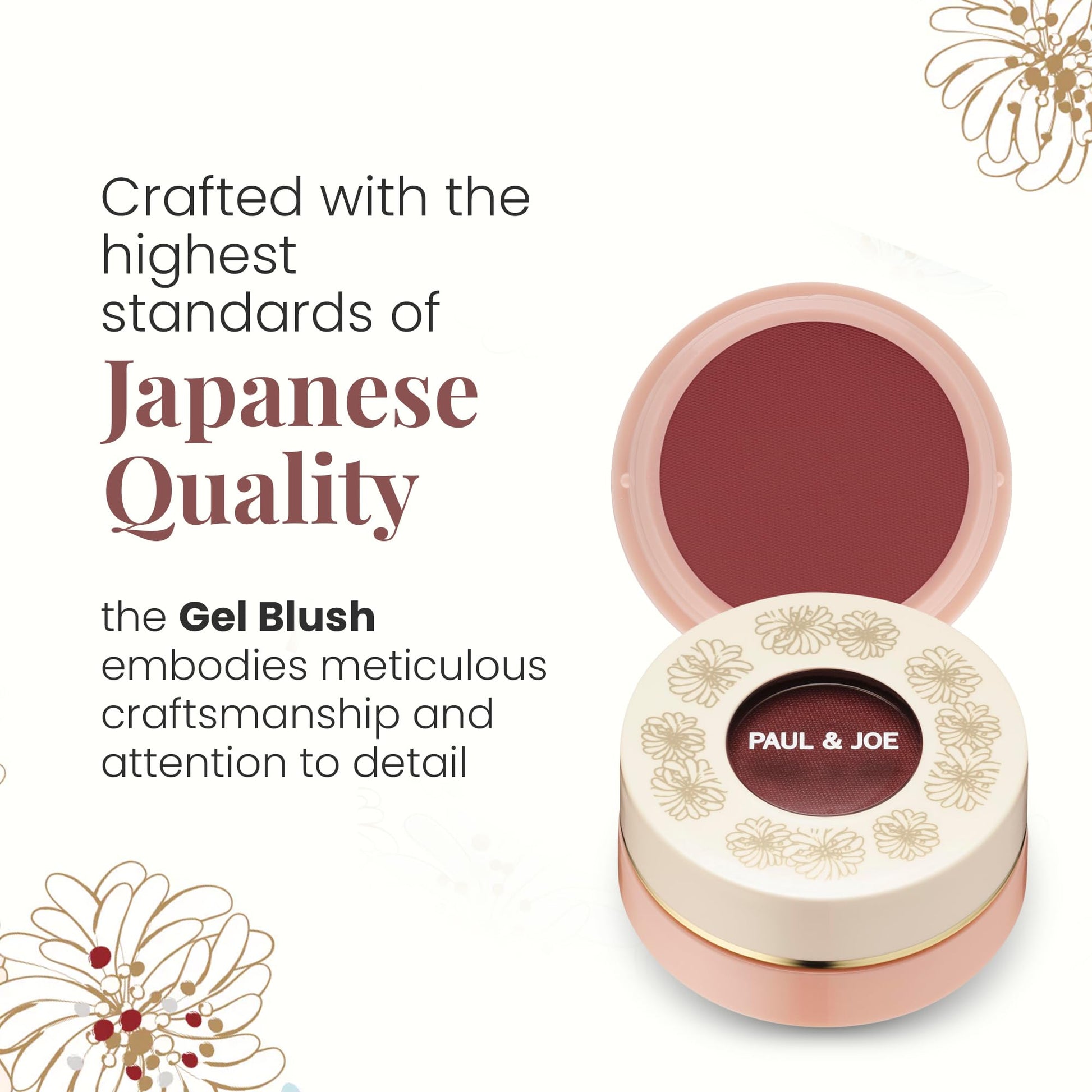 Paul & Joe Gel Blush, Bright and Buildable Blush Makeup, Water-Based Gel Makeup Blush with Hydrating Oils for Dewy, Radiant Finish, Garnet and Wine Red Cheek Tint, 05 Sommeliere, 0.71 oz Paul & JoeBuy Supplements Australia