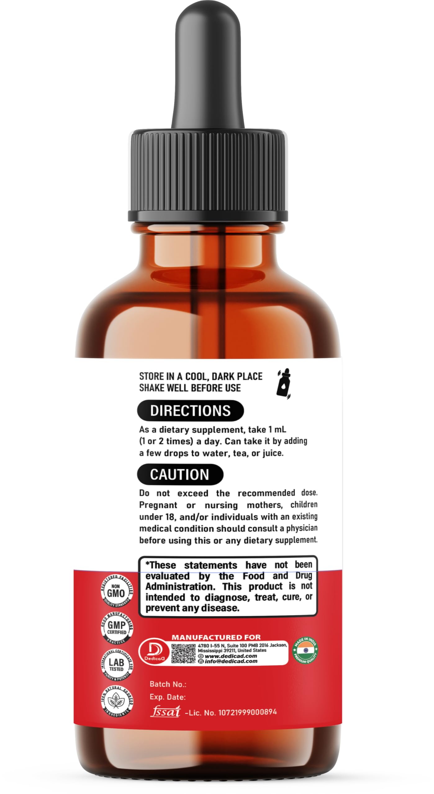 11in1 Liquid Turmeric Supplement – with Ginger, Garlic, Ceylon Cinnamon, Berberine, Ginseng, Apple Cider Vinegar – 1 Fl Oz – 30 Servings DEDICAD buy supplements Au