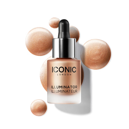 ICONIC LONDON Illuminator | Liquid Highlighting Drops for a Radiant Glow, Cruelty-Free, Vegan Makeup, Original (Champagne Shimmer) 0.45 Fl oz ICONIC LONDON buy supplements Au