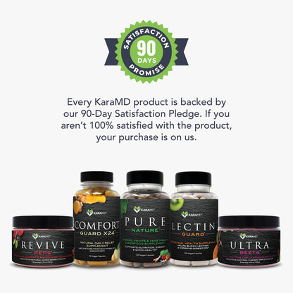 KaraMD Pure Nature Greens Whole Food Supplement & Revive Reds Polyphenol Energy Booster | Antioxidants, Shilajit & Enzymes | Vegan Friendly, Gluten Free, Non-GMO (30 Servings) KaraMD buy supplements Au