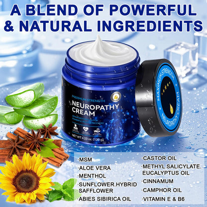 Neuropathy Cream for Feet, Legs & Hands – Lightweight, Plant-Based Formula with Cooling Comfort, 4 oz CFXYHNOXBuy Supplements Australia