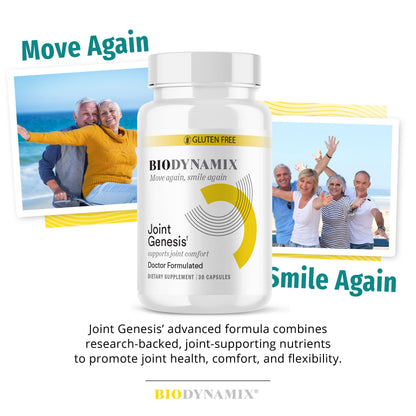 BioDynamix Joint Genesis - Joint Support Supplement - with Mobilee and Boswellia Serrata - for Comfortable, Flexible Joints - 30-Day Supply BioDynamixBuy Supplements Australia