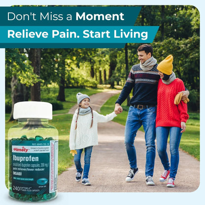 TIME-CAP LABS, INC. Timely Ibuprofen 200mg - 240 Liquid Mini Softgels - Headache Relief, Menstrual Pain, Tooth Ache Muscular Aches & Arthritis Pain TIME-CAP LABS, INC.Buy Supplements Australia