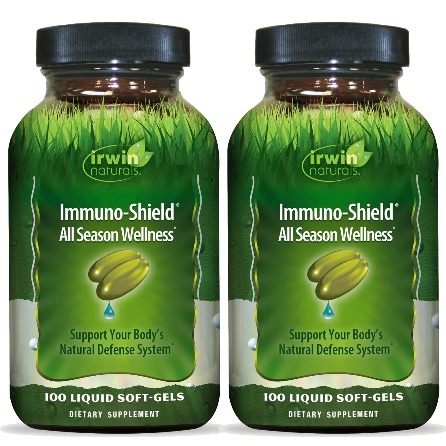 Irwin Naturals Immuno-Shield All Season Wellness for Body's Natural Defense System - 100 Liquid Softgels (2 Pack) Irwin NaturalsBuy Supplements Australia