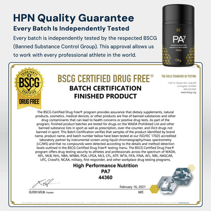 HPN PA(7) Phosphatidic Acid Muscle Builder Top Natural Muscle Builder - Boost mTOR | Build Mass and Strength from Your Workout | 30 Day Supply HPNBuy Supplements Australia