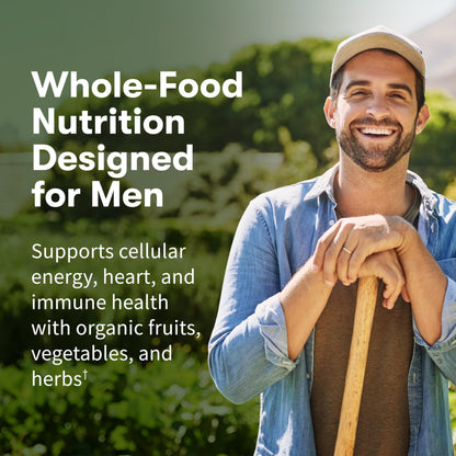 Garden of Life Once Daily Whole Food Multivitamin for Men, Organic Mens Vitamins & Minerals, Vitamin C, Zinc, Vegan, for Health & Well-Being, 60 Tablets Garden of Life buy supplements Au