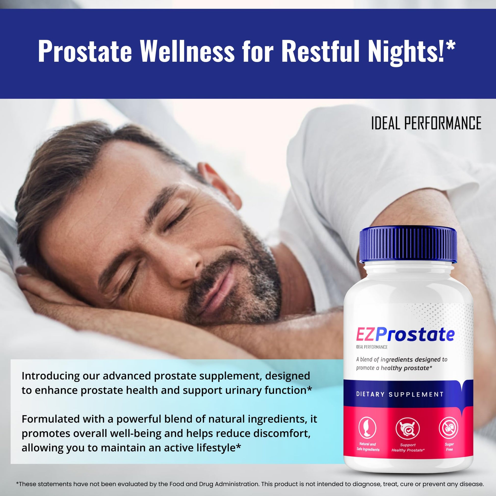 EZ Prostate Capsules, EZ Prostate Pills - Official EZ Prostate Supplement Pills - Maximum Strength Advanced All Natural Formula, EZProstate Health Men Pastillas Reviews (2 Pack) IDEAL PERFORMANCEBuy Supplements Australia