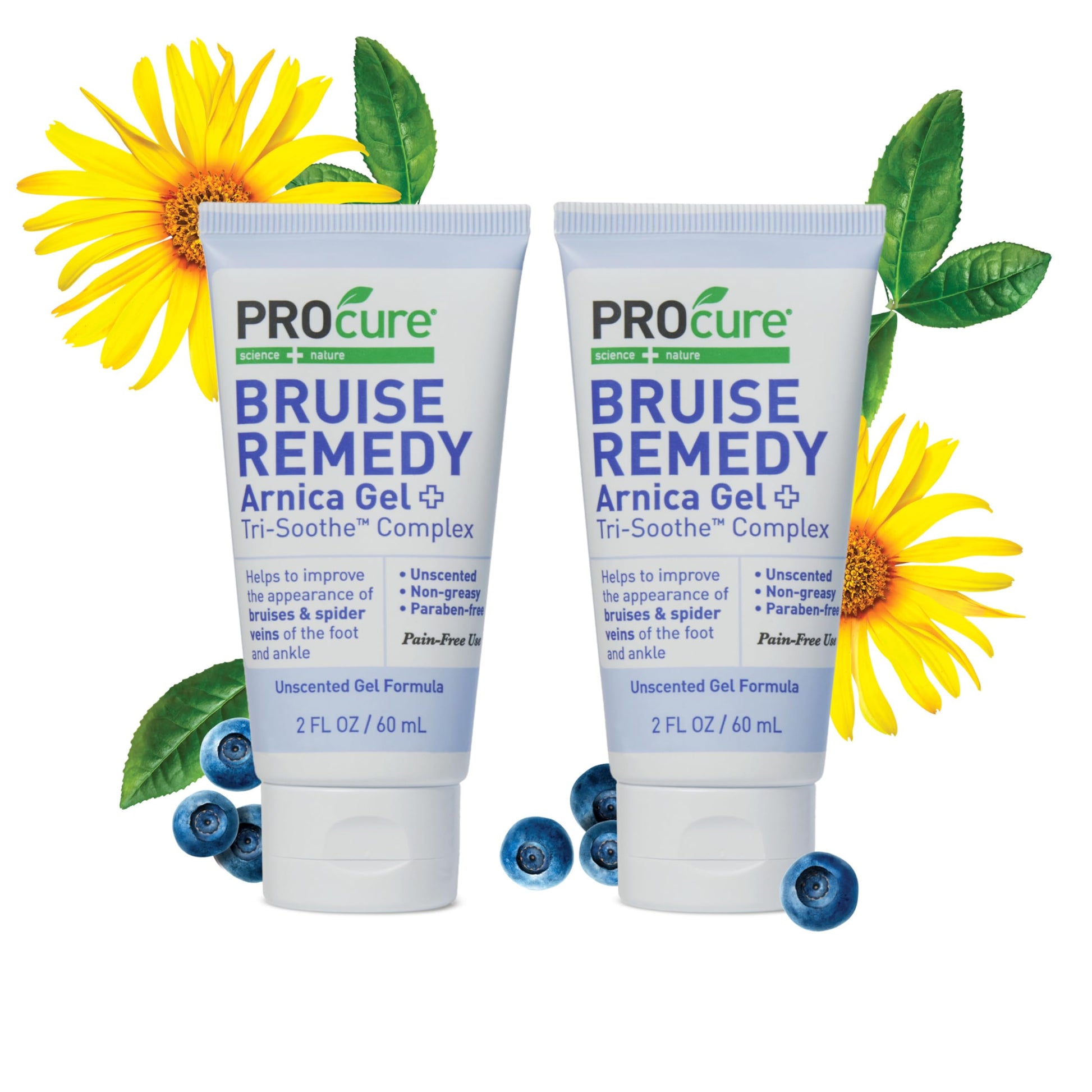 PROcure Arnica & MSM Bruise Remedy Gel – Paraben-Free, Unscented Arnica Montana Gel for Bruising, Spider Veins & Skin Discoloration – 2 Pack PROcureBuy Supplements Australia