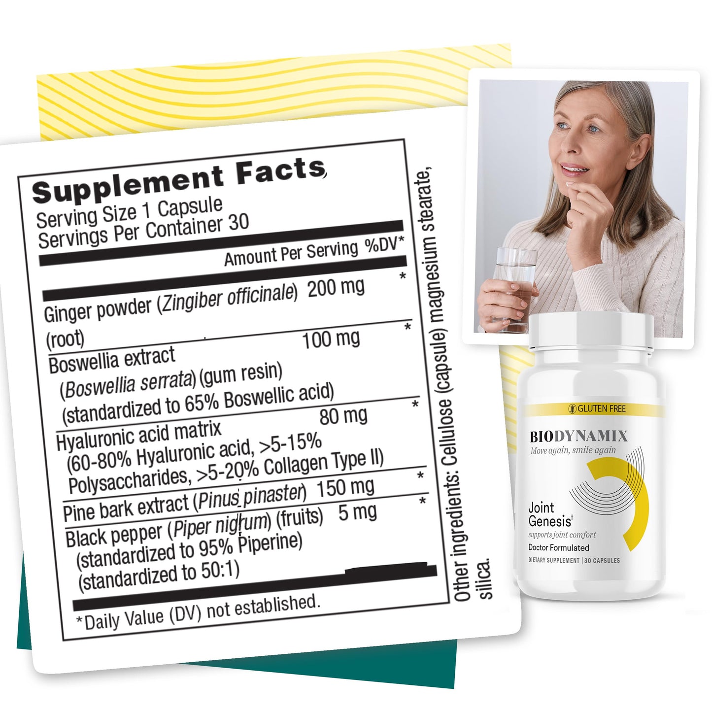 BioDynamix Joint Genesis - Joint Support Supplement - with Mobilee and Boswellia Serrata - for Comfortable, Flexible Joints - 30-Day Supply BioDynamixBuy Supplements Australia