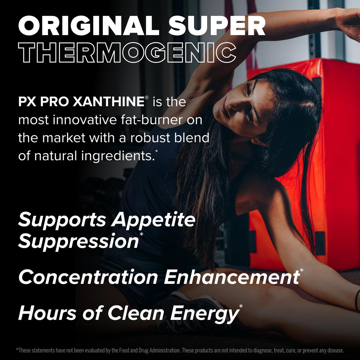 FINAFLEX PX PRO Xanthine - 60 Capsules - Thermogenic - Promotes Energy, Focus & Appetite Suppression