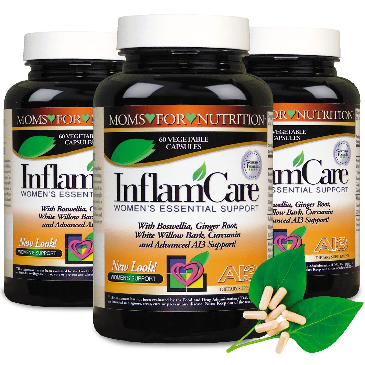 Moms For Nutrition 3 Bottles - InflamCare 3000MG Women’s Formula Gluten Free - 180 Count Moms For NutritionBuy Supplements Australia